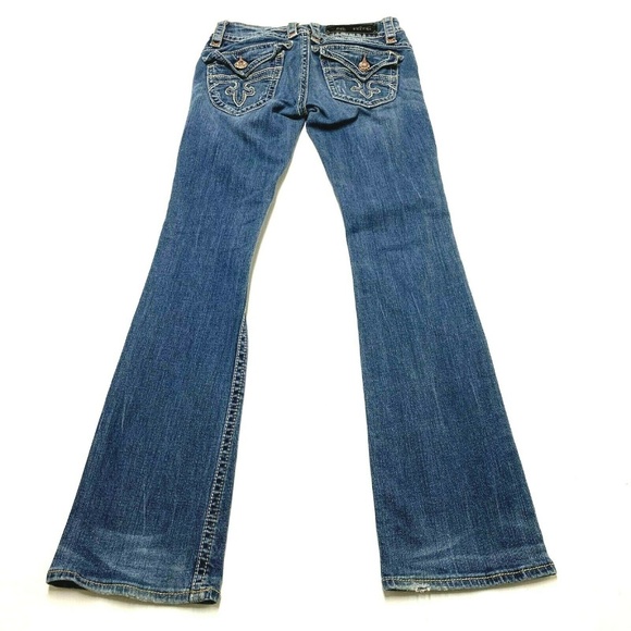 Rock Revival Patti Boot Cut Blue Jeans Sz 26x32 Fl - Picture 3 of 8